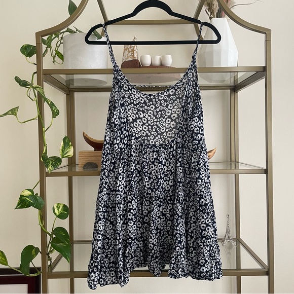 Brandy Melville Black and White Floral Tank Dress - Picture 5 of 5